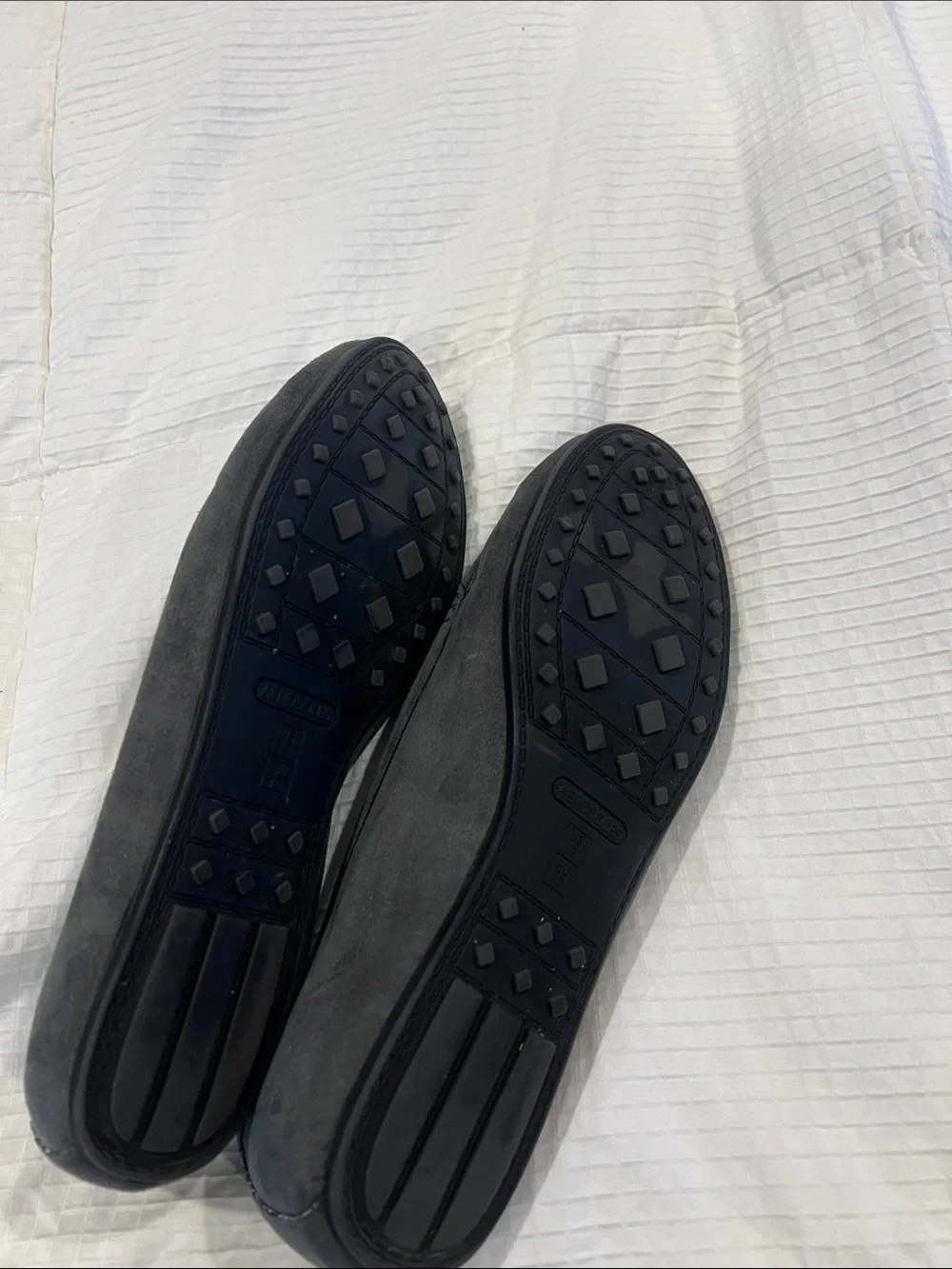 AEROSOLES Charcoal Suede Bit Loafers